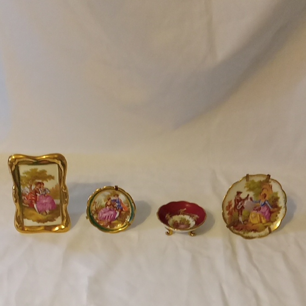 Lot Of 4 Limoges Miniatures